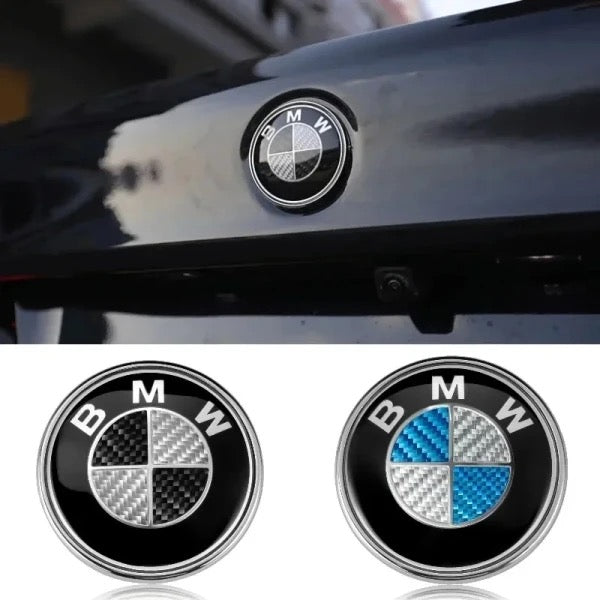 BMW embléma, Carbon kiadások és Full fekete 74, 82 mm - bömös.hu