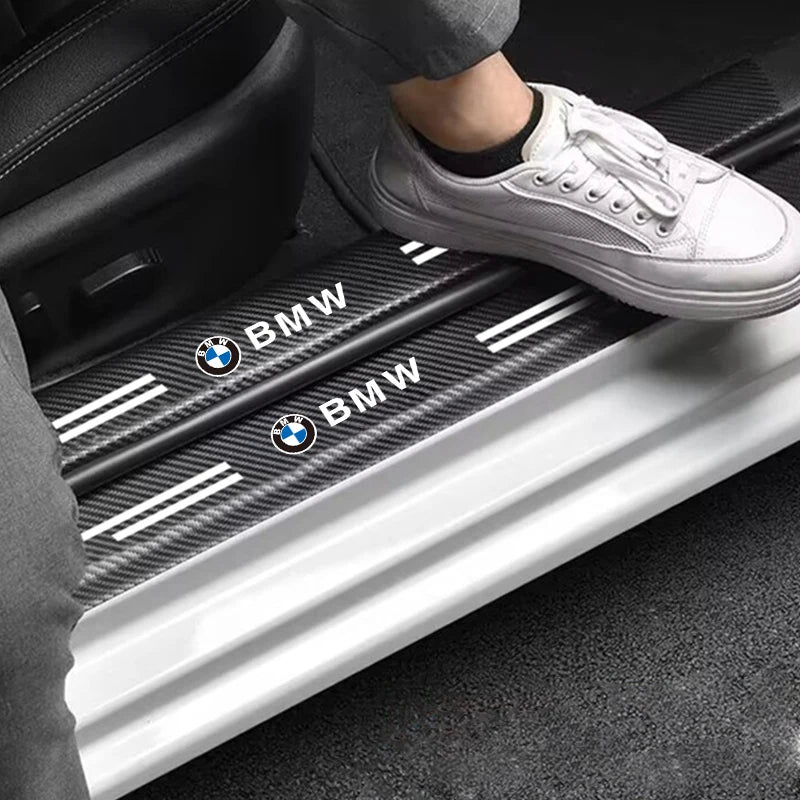 BMW Ajtóküszöb védő matrica szett – Carbon Fiber hatás (4 db)