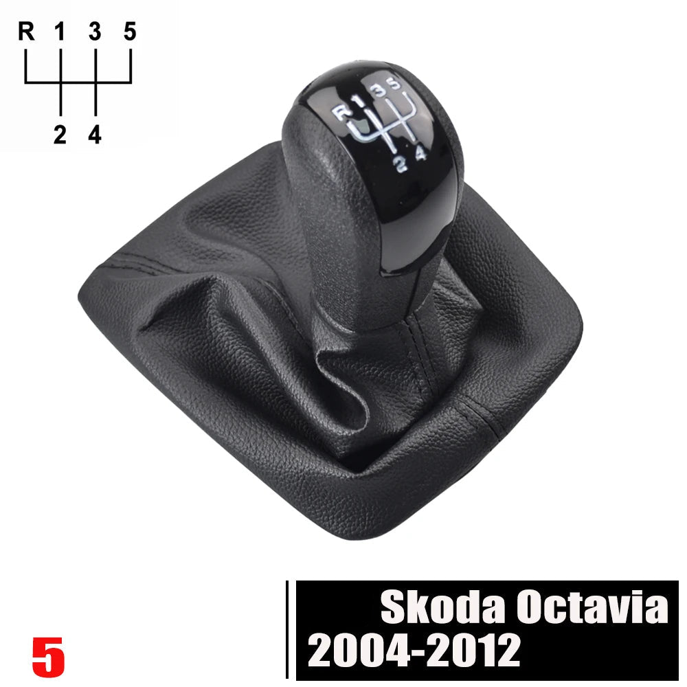 Váltógomb Szett Skoda Octavia A5 (2004–2010) – 5/6 Sebességes, Bőr Szoknyával - bömös.hu