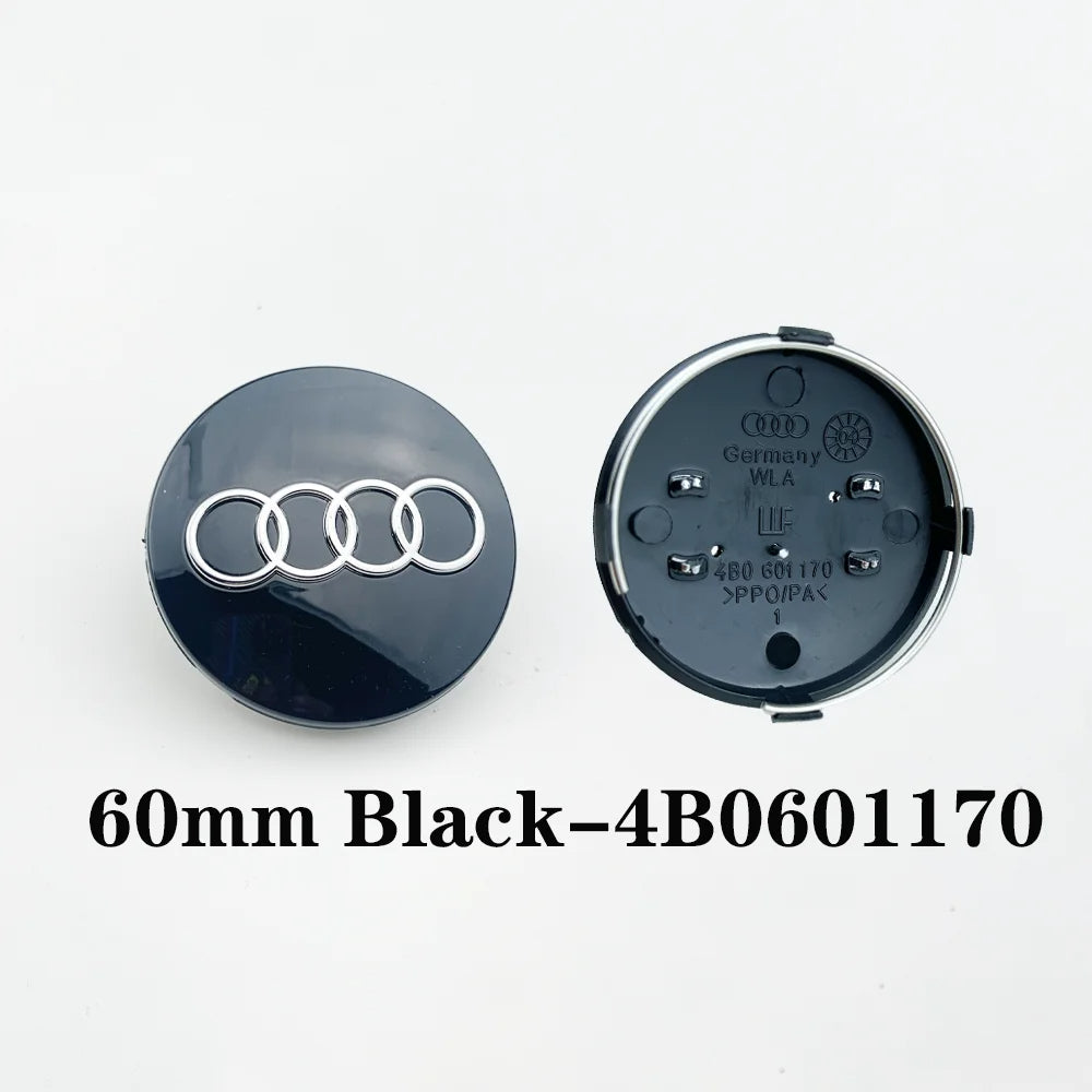 Prémium Audi felnikupak – 60, 61, 68, 69 mm méretben (4 db-os szett) - bömös.hu