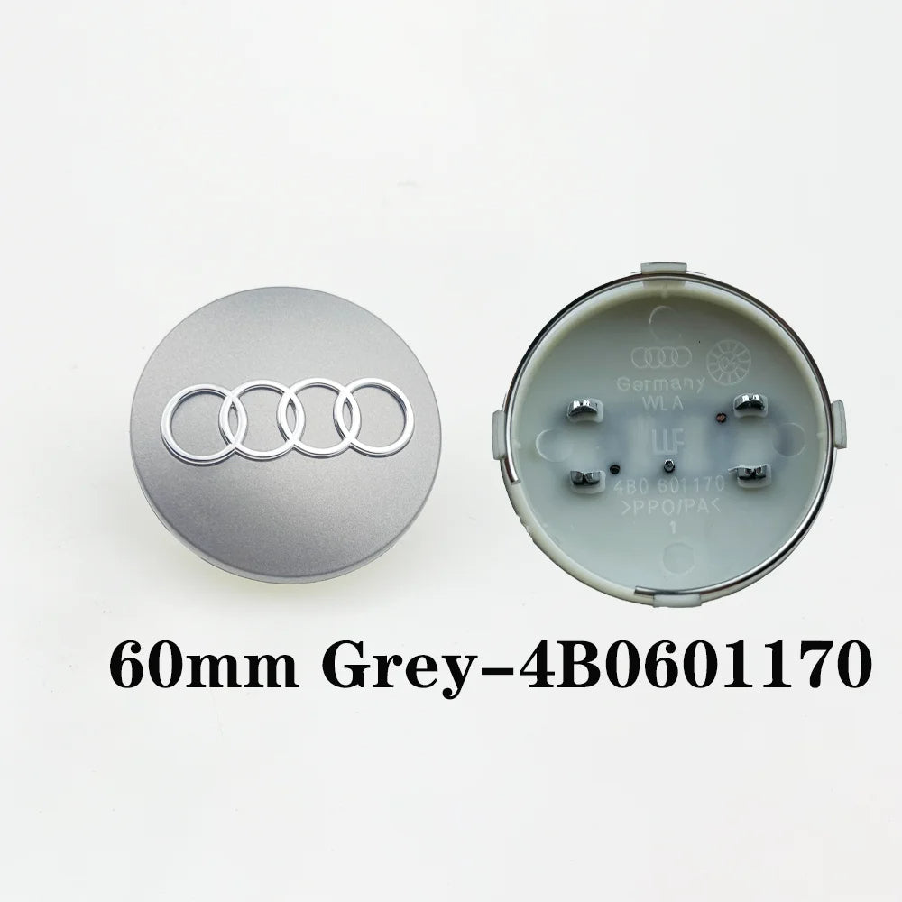 Prémium Audi felnikupak – 60, 61, 68, 69 mm méretben (4 db-os szett) - bömös.hu