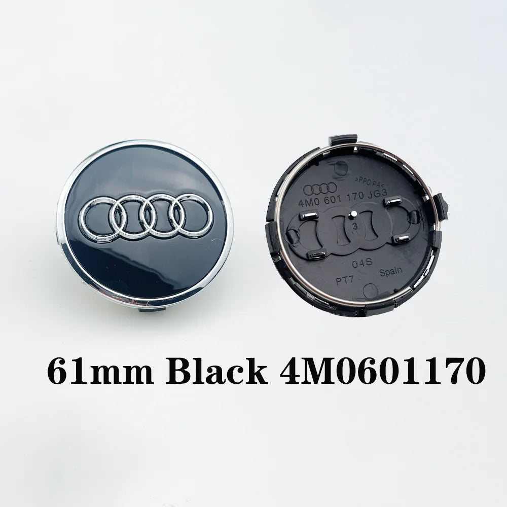 Prémium Audi felnikupak – 60, 61, 68, 69 mm méretben (4 db-os szett) - bömös.hu
