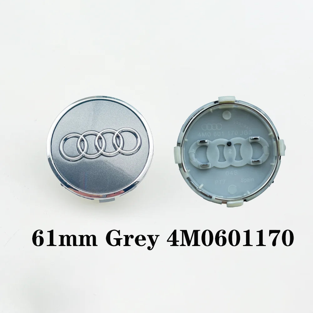 Prémium Audi felnikupak – 60, 61, 68, 69 mm méretben (4 db-os szett) - bömös.hu