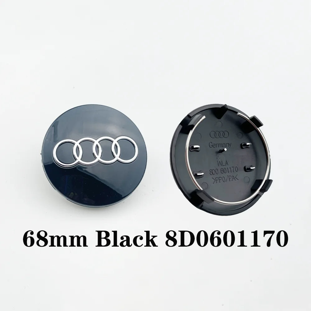Prémium Audi felnikupak – 60, 61, 68, 69 mm méretben (4 db-os szett) - bömös.hu
