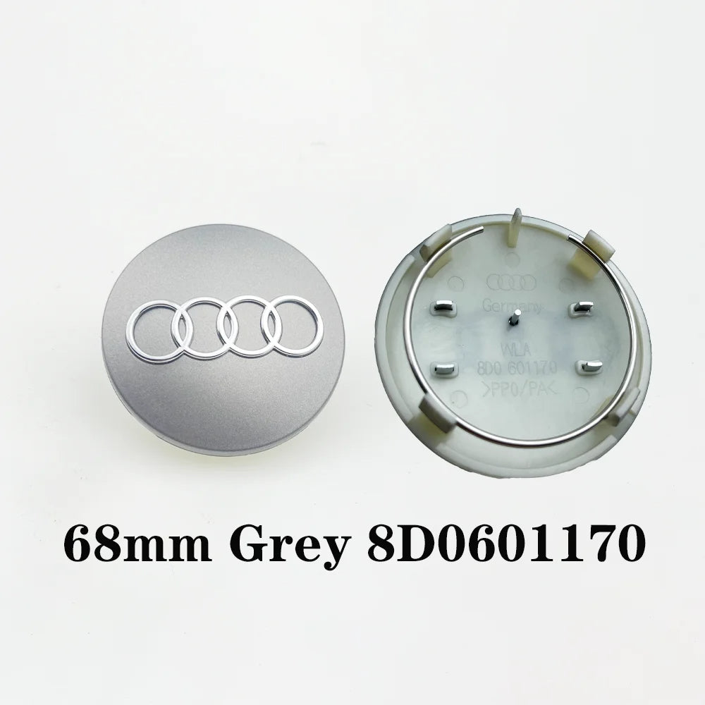 Prémium Audi felnikupak – 60, 61, 68, 69 mm méretben (4 db-os szett) - bömös.hu