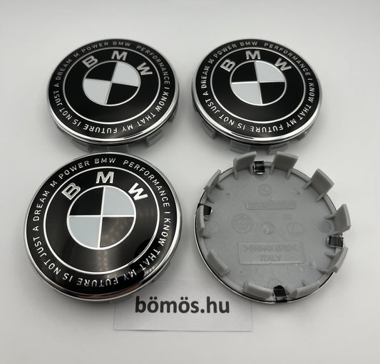 Felnikupak Garnitúra (4DB) Fekete-Fehér Jubileumi 68 mm - bömös.hu