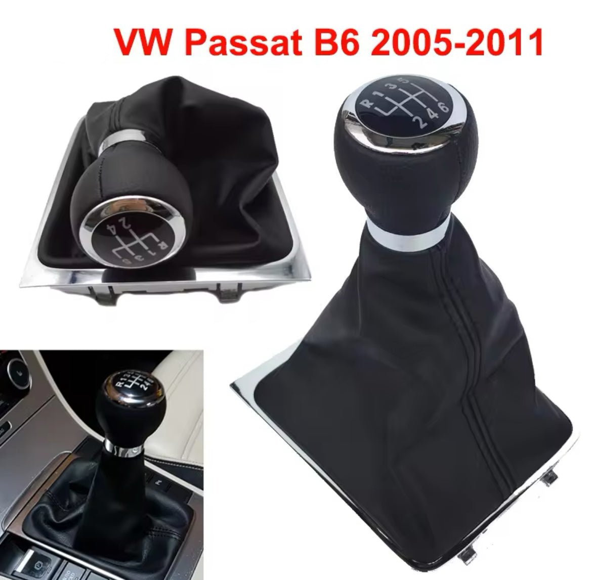 Volkswagen Passat B6 3C Sebességváltó Gomb és Váltószoknya Szett - bömös.hu