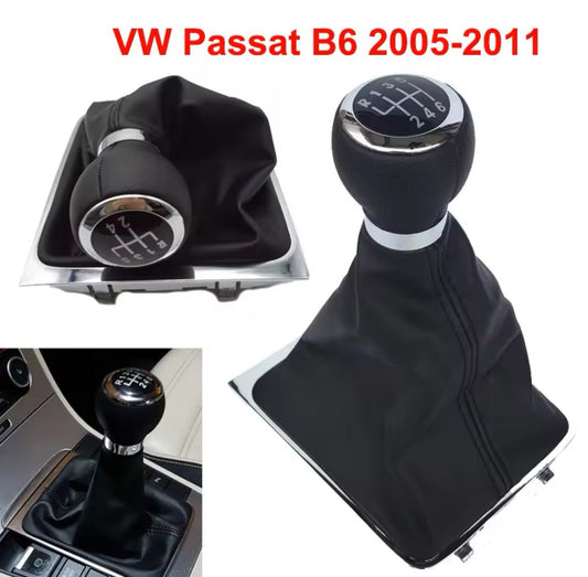 Volkswagen Passat B6 3C Sebességváltó Gomb és Váltószoknya Szett - bömös.hu