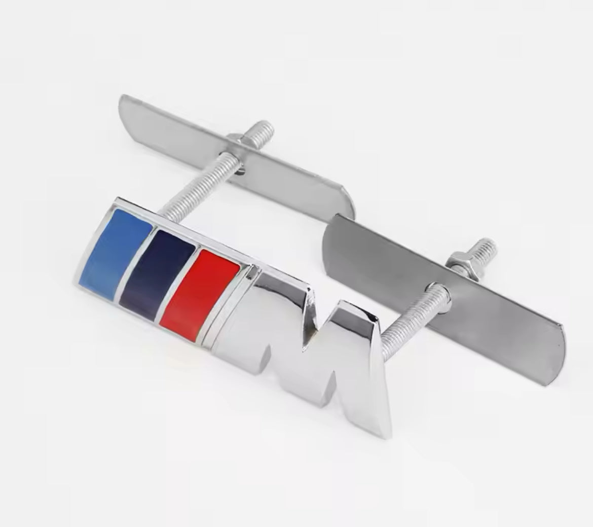 BMW Vese Rácsra Rögzíthető Fém M Logó – Csavarkészlettel