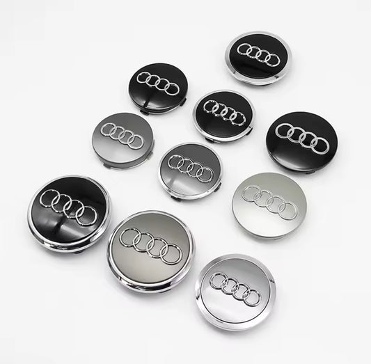 Prémium Audi felnikupak – 60, 61, 68, 69 mm méretben (4 db-os szett) - bömös.hu