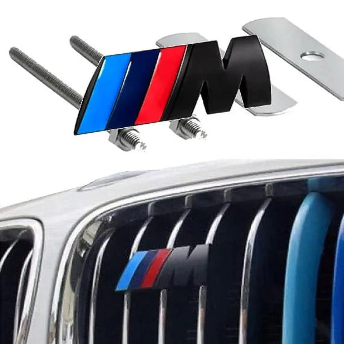 BMW Vese Rácsra Rögzíthető Fém M Logó – Csavarkészlettel