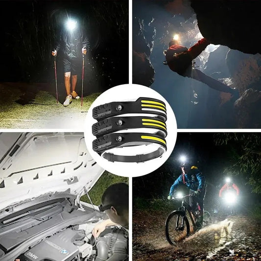 Ledes fejlámpa akkus(1200 mah) 350 lumen 230° - bömös.hu