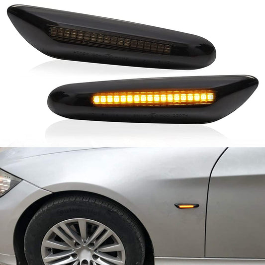 BMW LED Dinamikus Oldalsó Irányjelző – E-Jelzéssel (füstös) index E46 E90 E91 E92 E93 E60 E61 E82 E81 E88 X3 X1 - bömös.hu