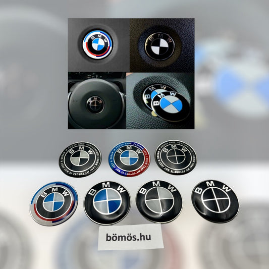 BMW Kormánykerék Embléma - 45mm Öntapadós, Több Színben - bömös.hu