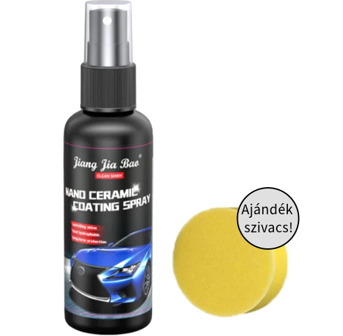 Autós Kerámia Spray – Hosszan Tartó Védelem és Tükörfényű Ragyogás Autódnak (1 nagyobb autóra elegendő) - bömös.hu