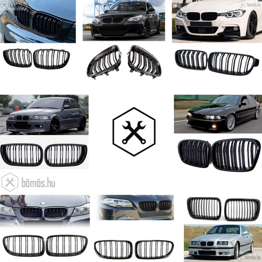 BMW Full fekete, Sport Vese Rács Rengeteg Típushoz