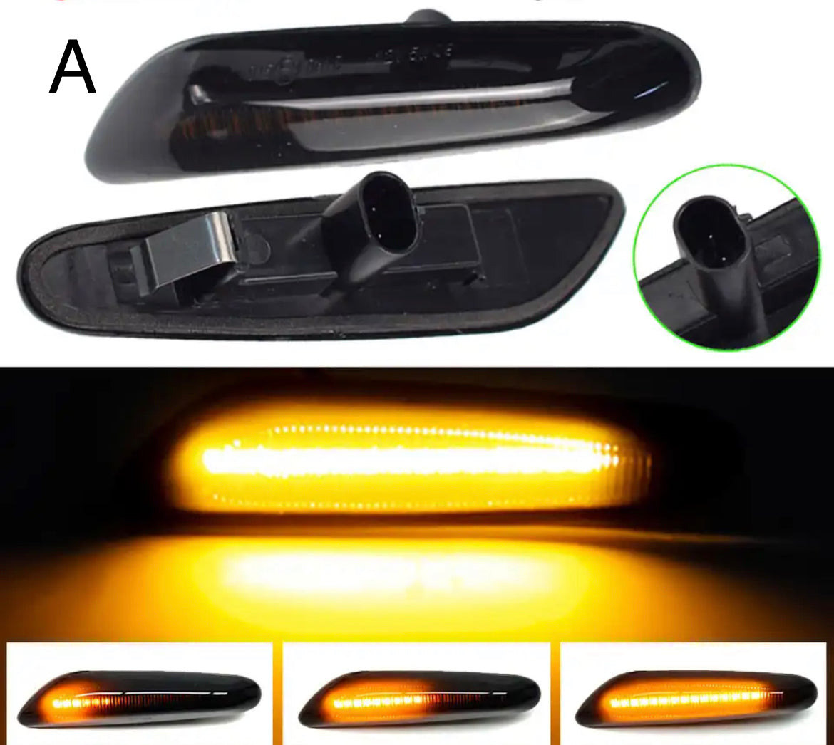 BMW LED Dinamikus Oldalsó Irányjelző – E-Jelzéssel (füstös) index E46 E90 E91 E92 E93 E60 E61 E82 E81 E88 X3 X1 - bömös.hu
