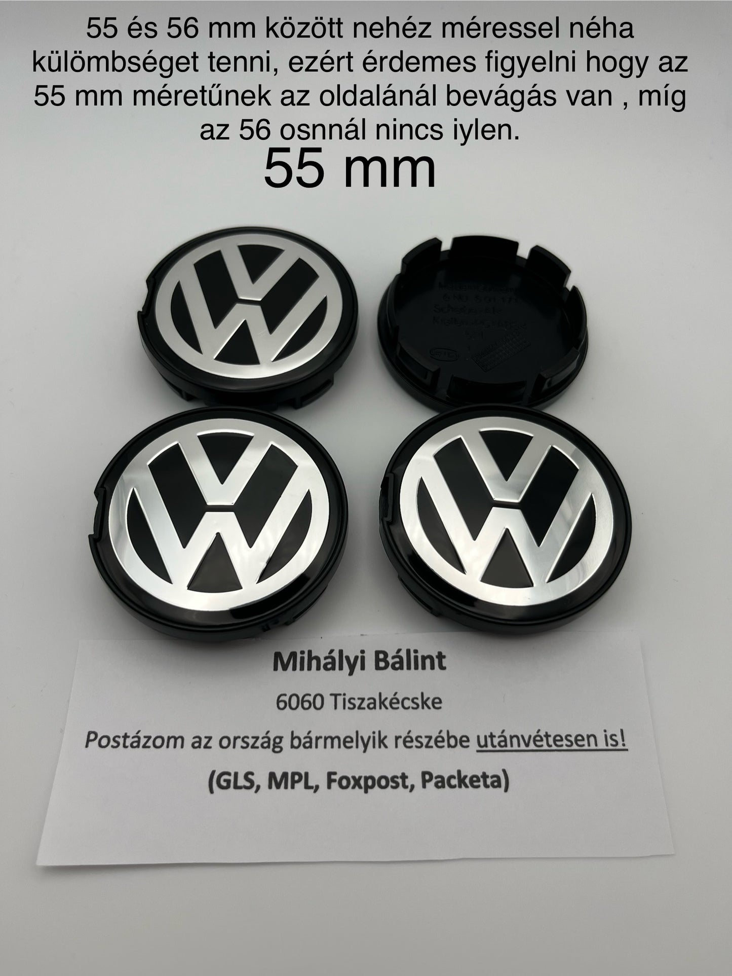 Volkswagen Felnikupak garnitúra(4DB) 55,56,60,63,65,70,76mm - bömös.hu