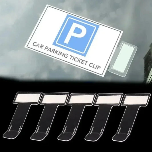 5 darabos parkolójegy tartó klipsz szett – praktikus megoldás szélvédőre