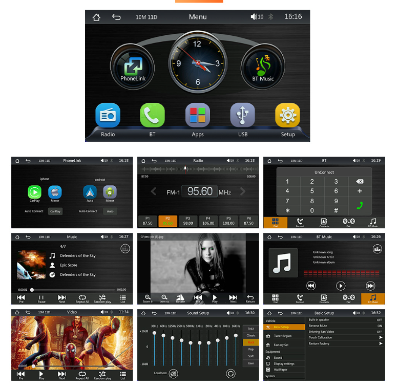 Autós Bluetooth multimédia fejegység (univerzális) - bömös.hu