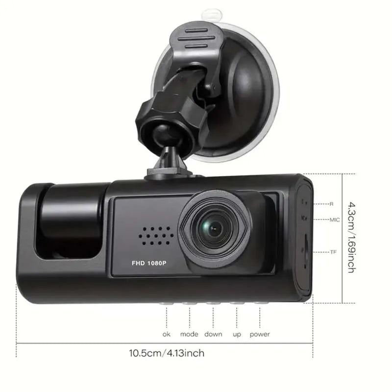 HD autós menetrögzítő kamera – első és belső kamera