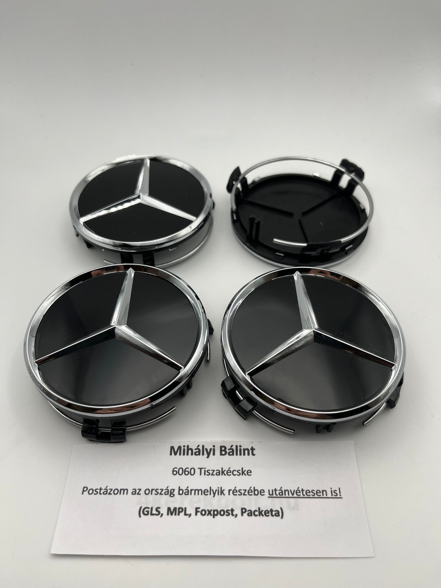 Mercedes felnikupak 75 mm fekete 4db - bömös.hu