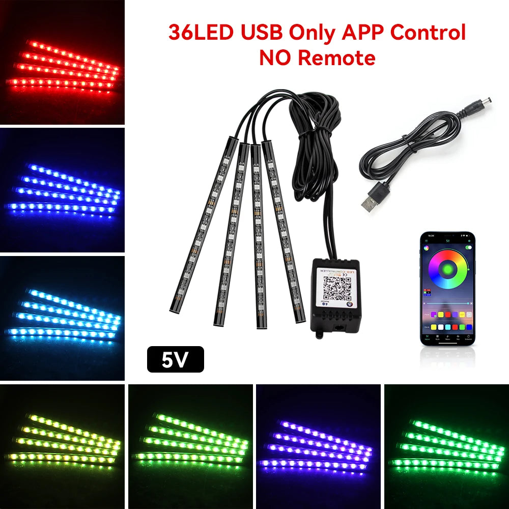 💡 RGB LED Lábtér Világítás Szett – Telefonos Applikációval - bömös.hu