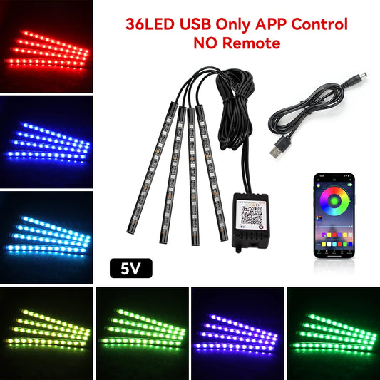 💡 RGB LED Lábtér Világítás Szett – Telefonos Applikációval - bömös.hu