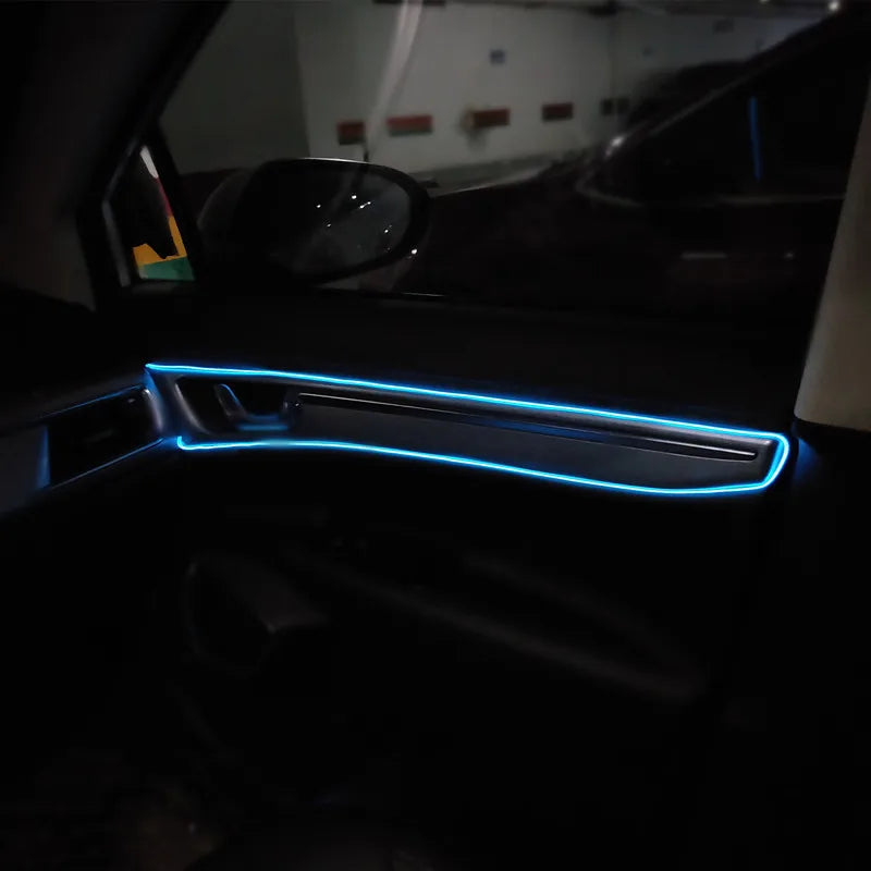 💡 ONELED Autós LED Szál – 5 méter | Kék szín | USB csatlakozóval