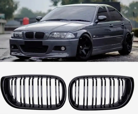 BMW E46 fekete vese rács 2002-2005 Facelift - bömös.hu