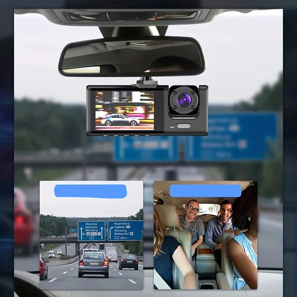 HD autós menetrögzítő kamera – első és belső kamera