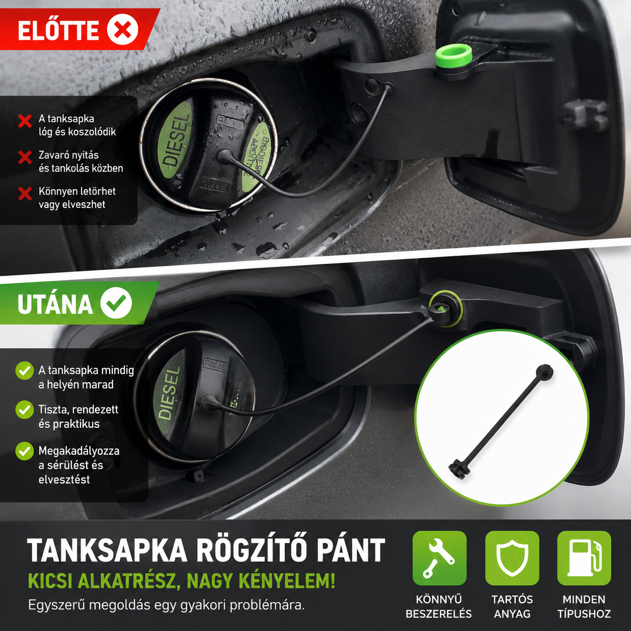 BMW Tanksapka Rögzítő Pánt 