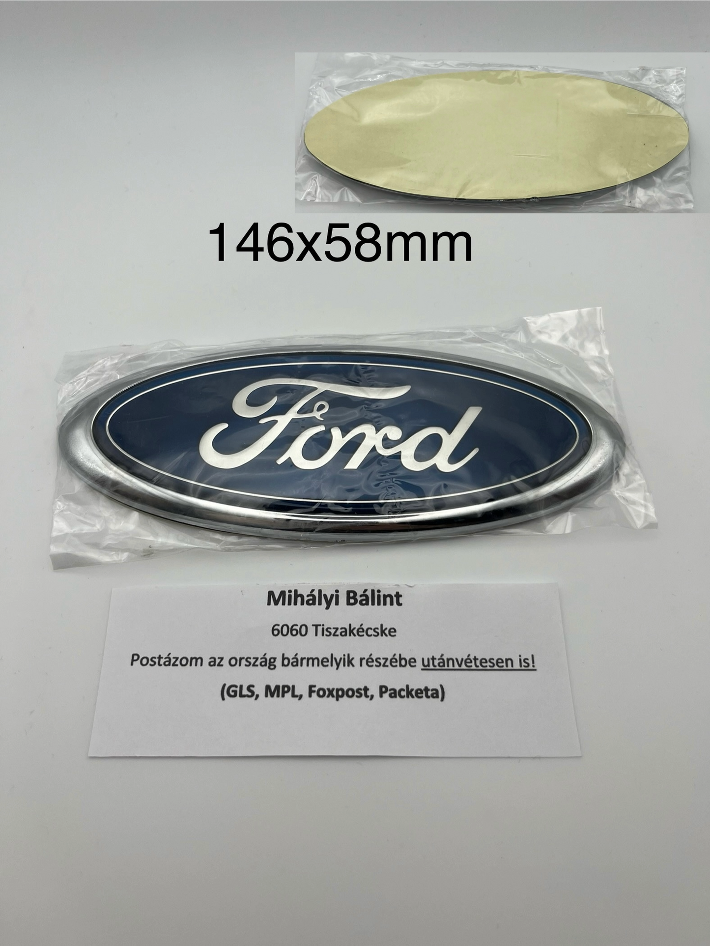 Ford Embléma Minden méretben (114x45 mm, 146x58 mm, 149x63 mm, 143x59 mm, 144x58 mm, 178x70mm) - bömös.hu