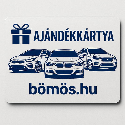 🎁 Bömös.hu Ajándékkártya – Tökéletes meglepetés minden autórajongónak!
