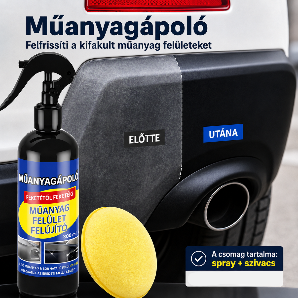 Prémium Műanyag Felújító Spray – Új fény, hosszan tartó védelem! - bömös.hu