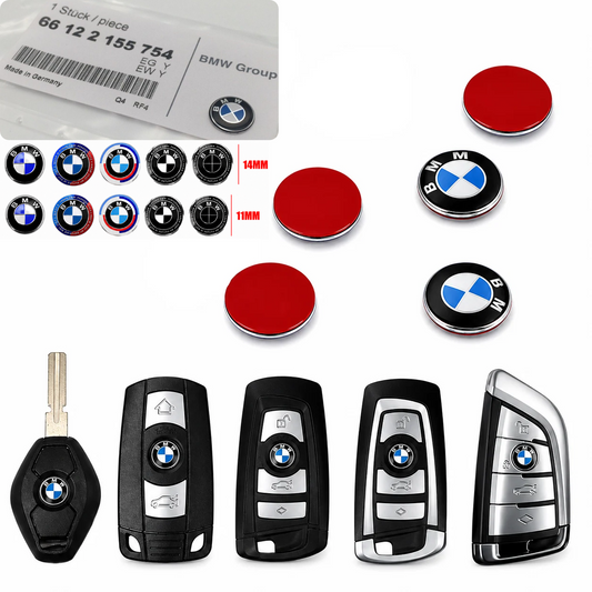 BMW Kulcsház Embléma – 11mm és 14mm, Öntapadós Kivitel